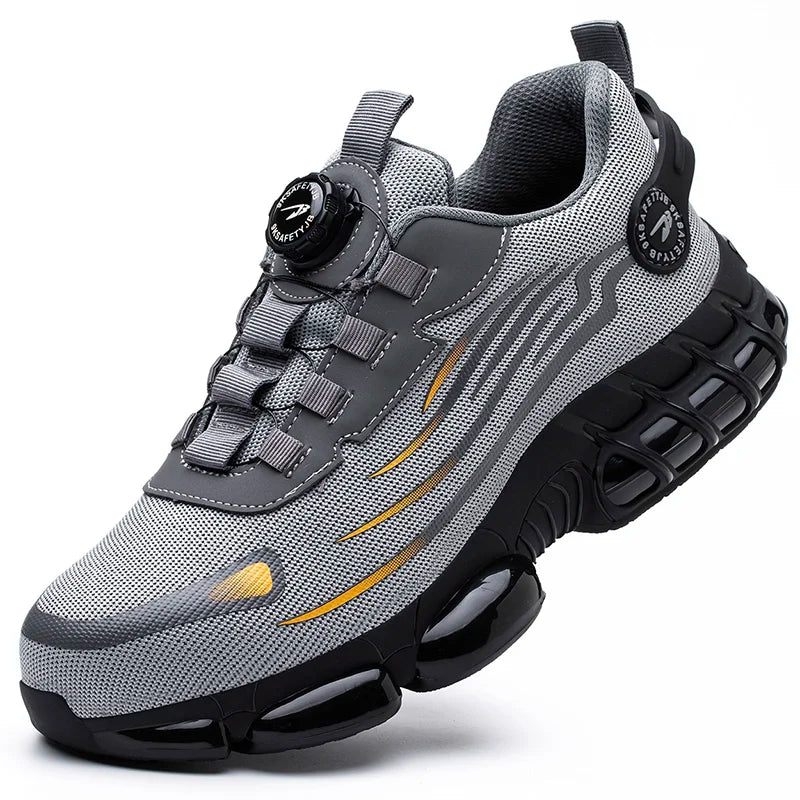 Safety sneakers with steel toe cap and modern comfort