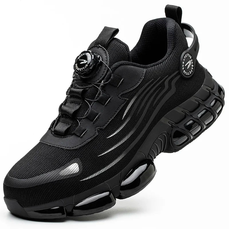 Safety sneakers with steel toe cap and modern comfort