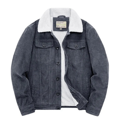 Noah | Ribbed Velour Jacket | Thermal Comfort | Sherpa Lining