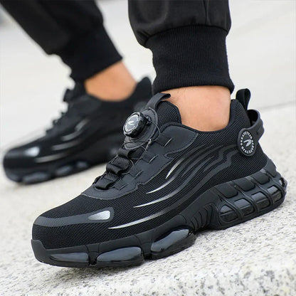Safety sneakers with steel toe cap and modern comfort