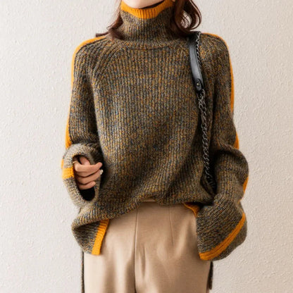 Stylish turtleneck sweater made of high-quality wool