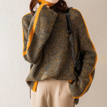 Stylish turtleneck sweater made of high-quality wool