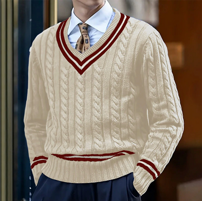 Floris | Pull élégant à col en V