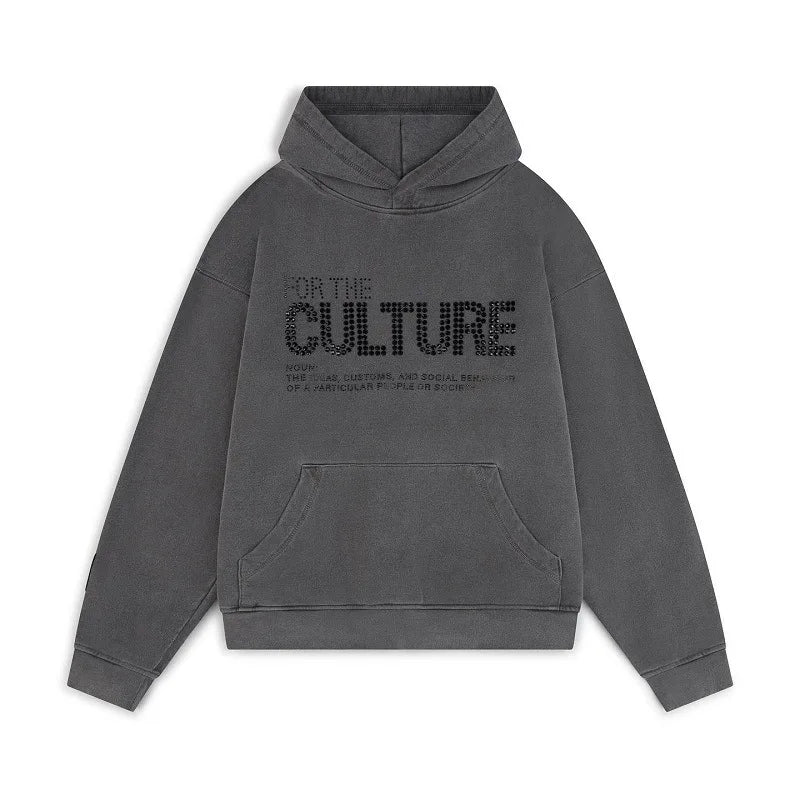 For The Culture Hoodie with Rhinestone Details