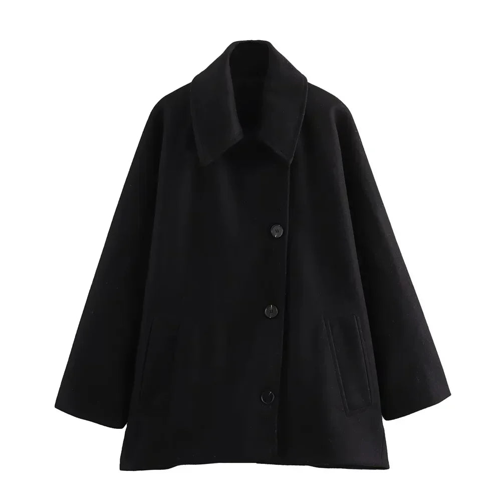 Manteau oversize pour femme avec confort luxueux