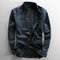 Chemise moderne slim fit avec col mao et manches longues