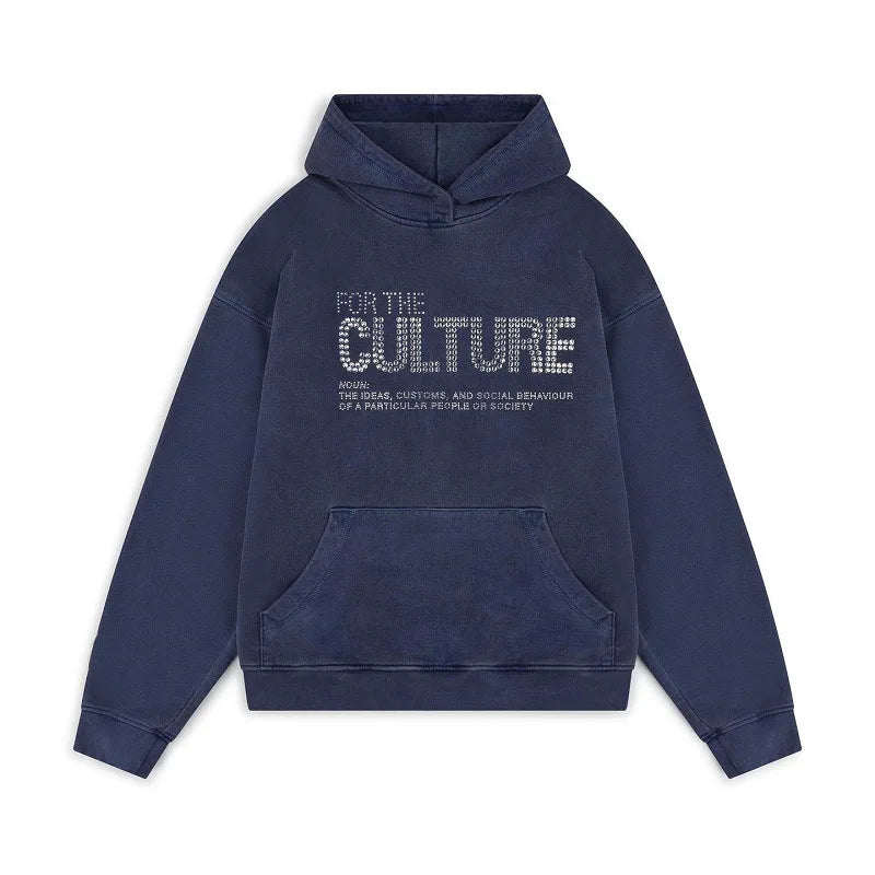 For The Culture Hoodie with Rhinestone Details