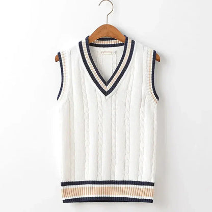 Christof - Men's Sleeveless V-Neck Knit Sweater