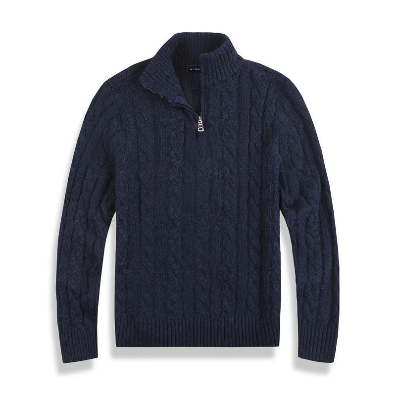Stylish Old Money Half-Zip Sweater