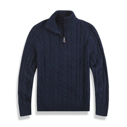 Stylish Old Money Half-Zip Sweater