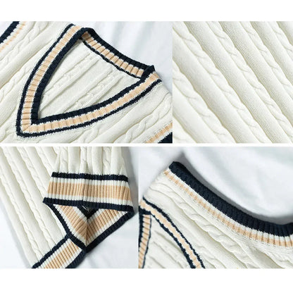 Christof - Men's Sleeveless V-Neck Knit Sweater