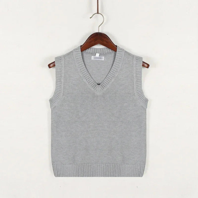 Christof - Men's Sleeveless V-Neck Knit Sweater