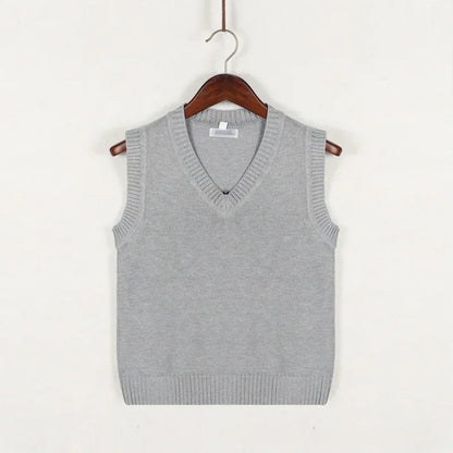 Christof - Men's Sleeveless V-Neck Knit Sweater