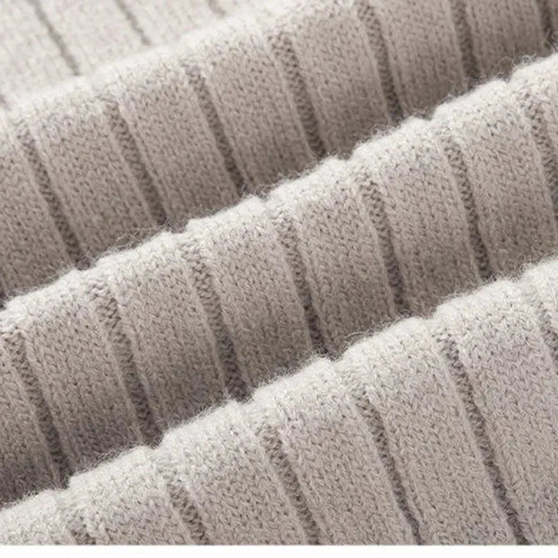 Pullover - High Collar Made of Spun Fiber Blend with Half Zipper for Adjustable Fit
