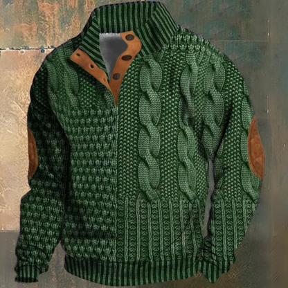 Men's Sweater - Thick Knit with Long Sleeves