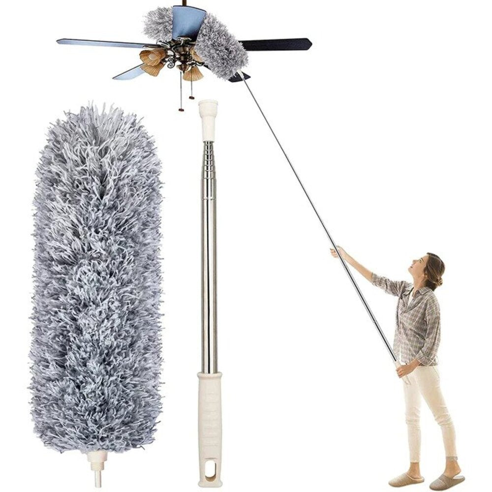 Plumeau télescopique – portée de 5 mètres et lavable en machine