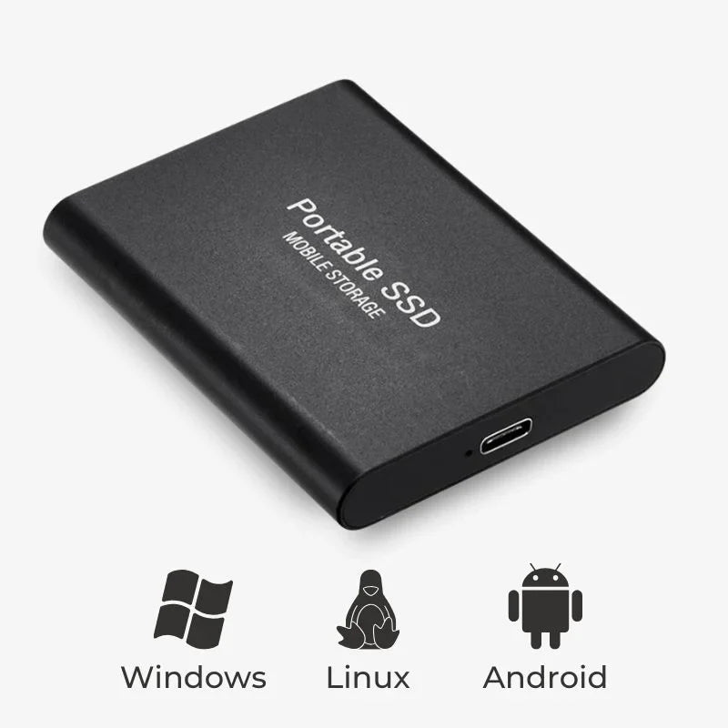 Stockage SSD portable – Disque dur externe rapide pour transfert de données