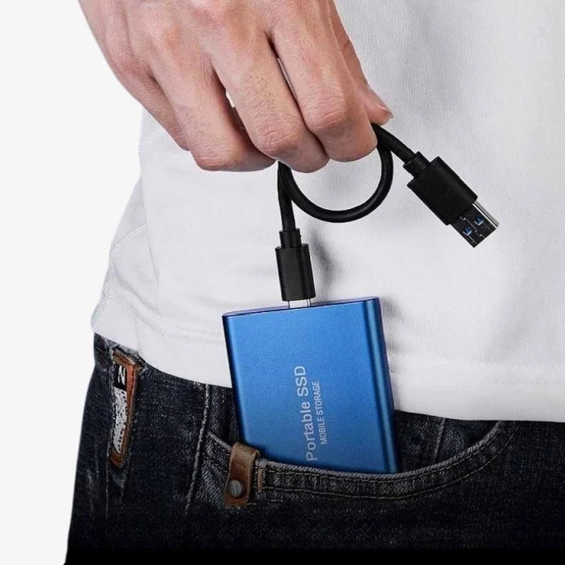 Stockage SSD portable – Disque dur externe rapide pour transfert de données
