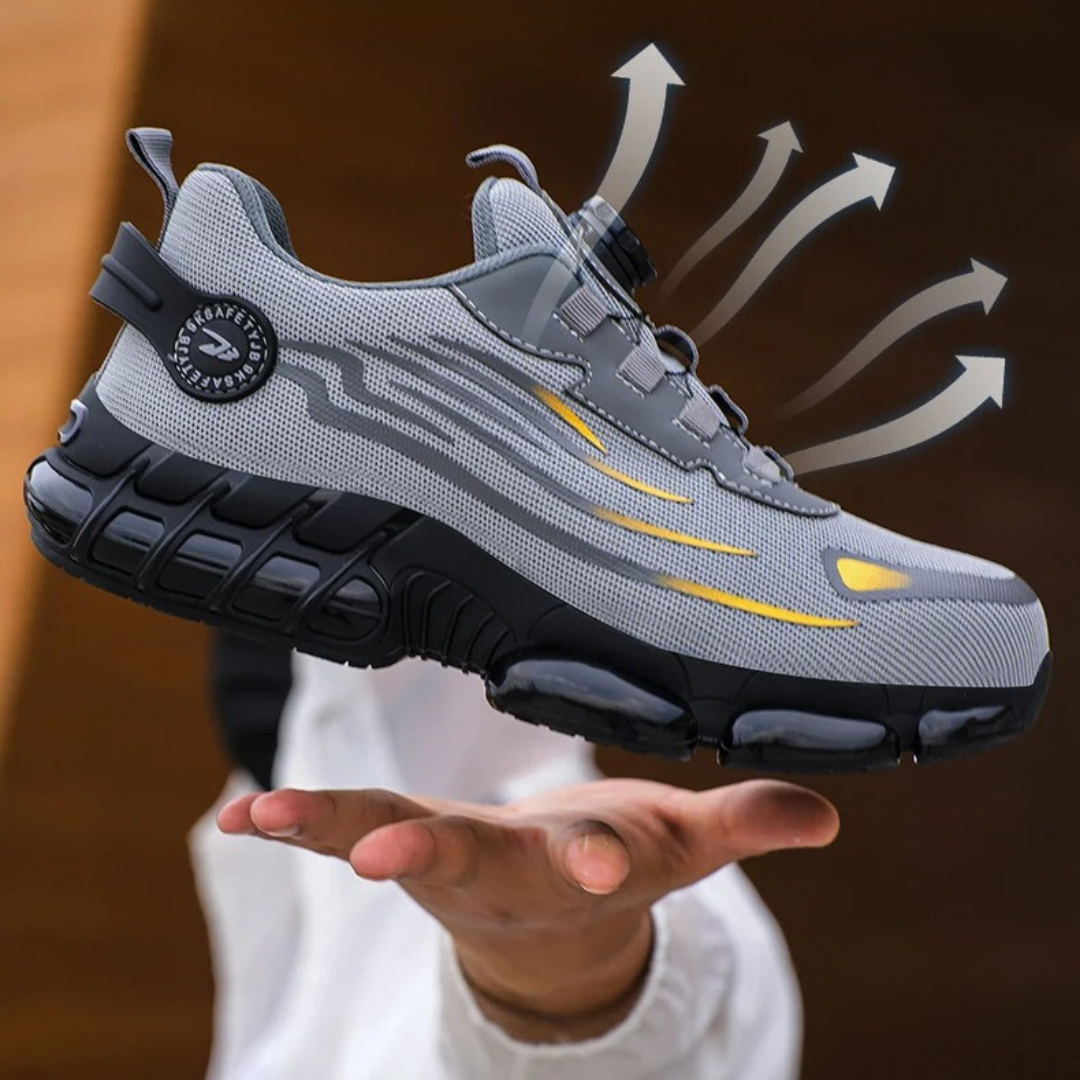 Chaussures de sécurité orthopédiques sportives avec embout en acier pour hommes