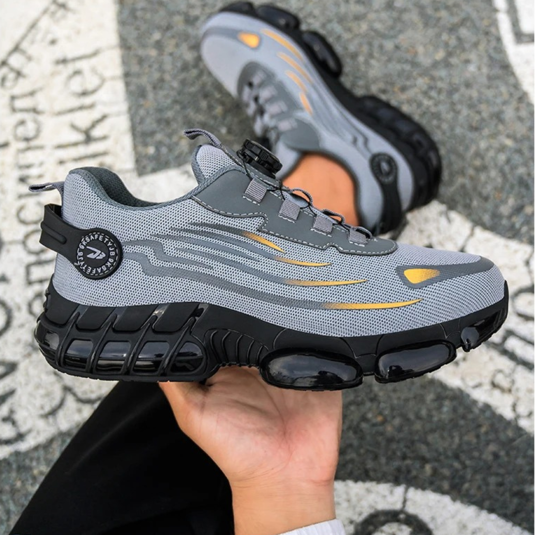 Chaussures de sécurité orthopédiques sportives avec embout en acier pour hommes