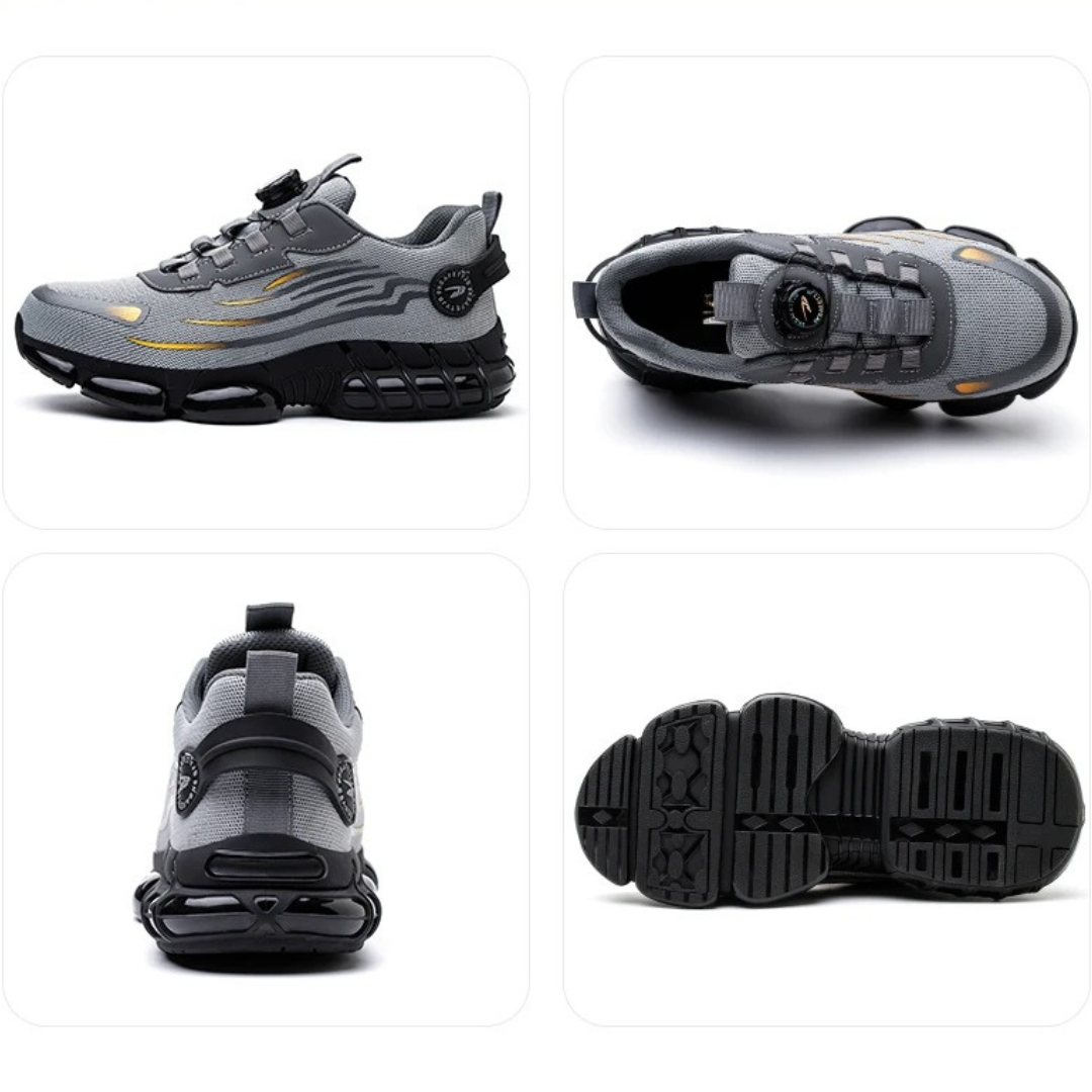 Chaussures de sécurité orthopédiques sportives avec embout en acier pour hommes