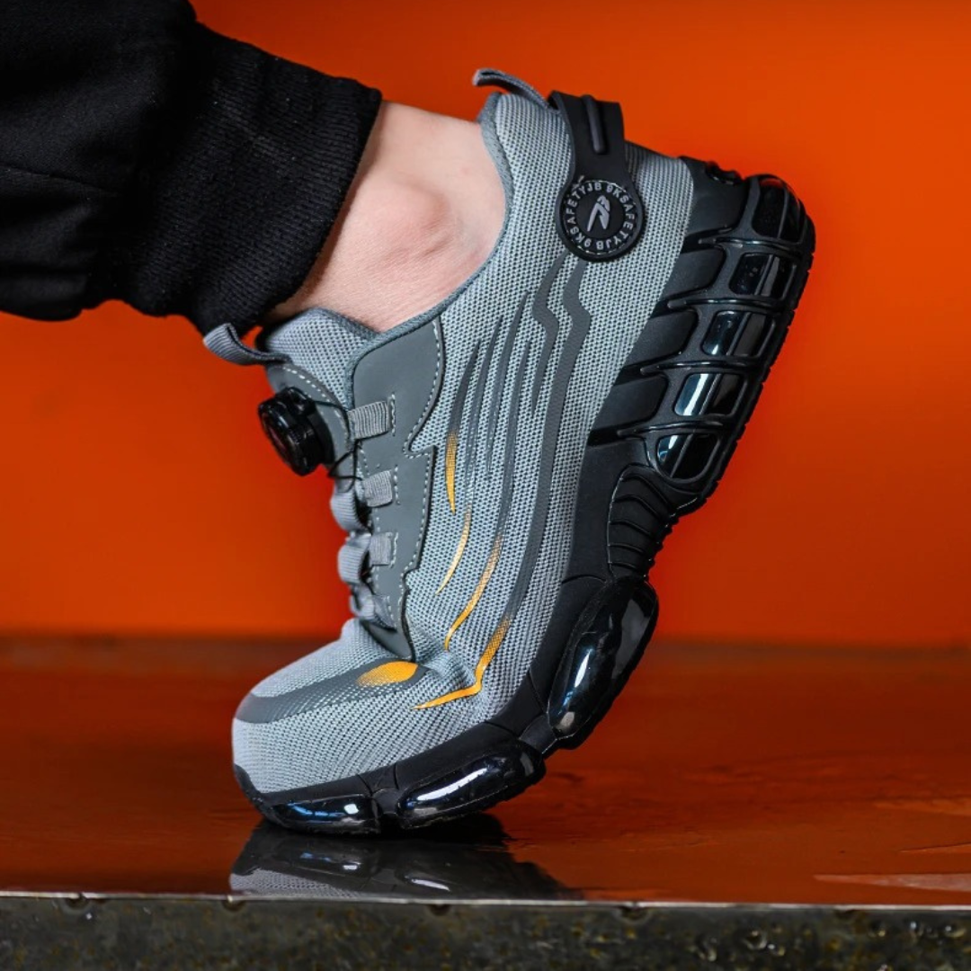 Chaussures de sécurité orthopédiques sportives avec embout en acier pour hommes