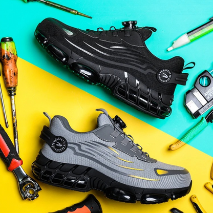 Chaussures de sécurité orthopédiques sportives avec embout en acier pour hommes