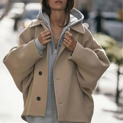 Manteau oversize pour femme avec confort luxueux