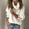 Pull à col roulé léger pour femme