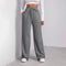 Casual joggers with high waist and wide leg