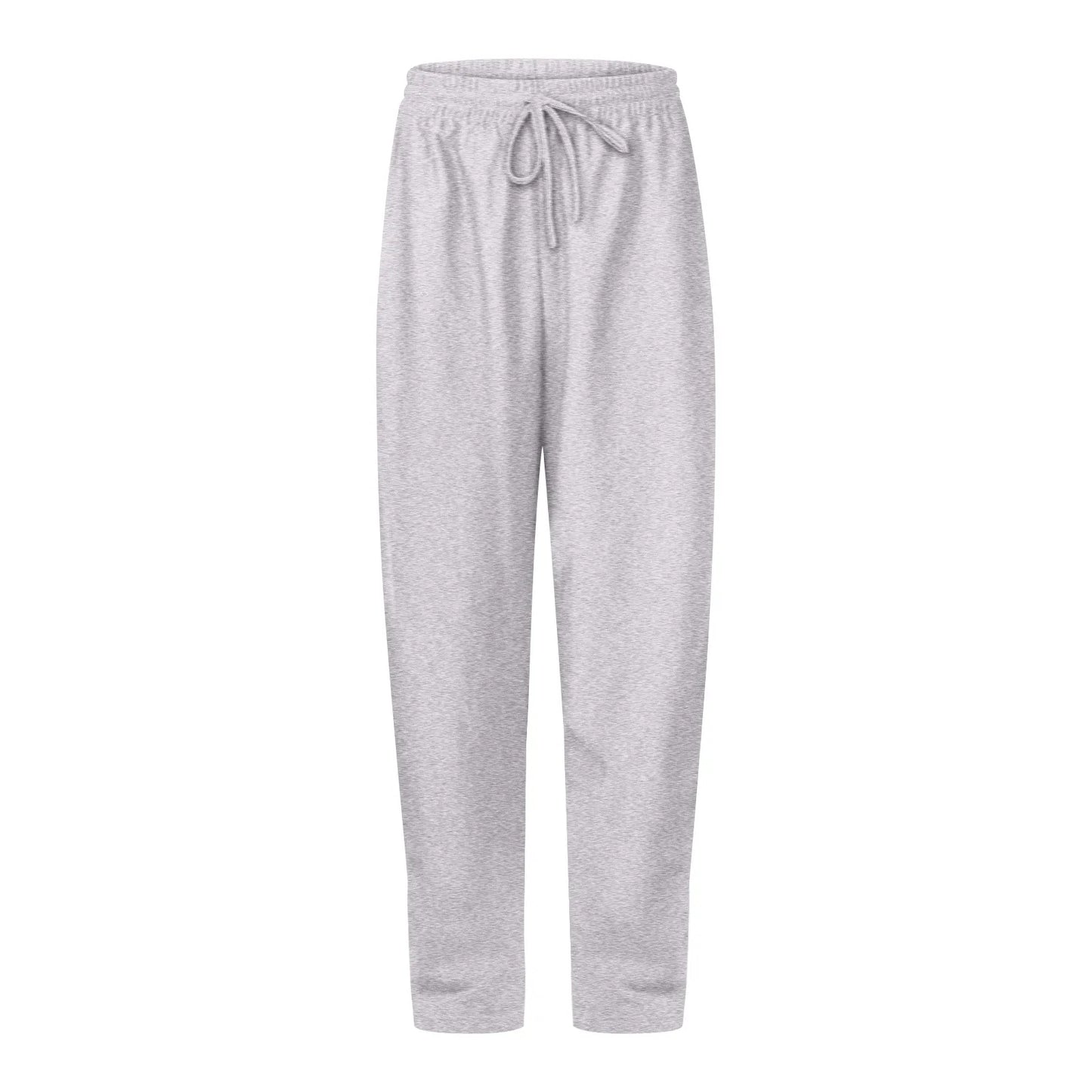 Casual joggers with high waist and wide leg