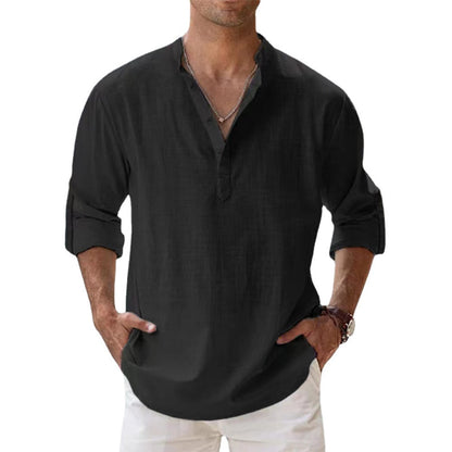 Linen shirt for men - breathable and stylish for spring and summer