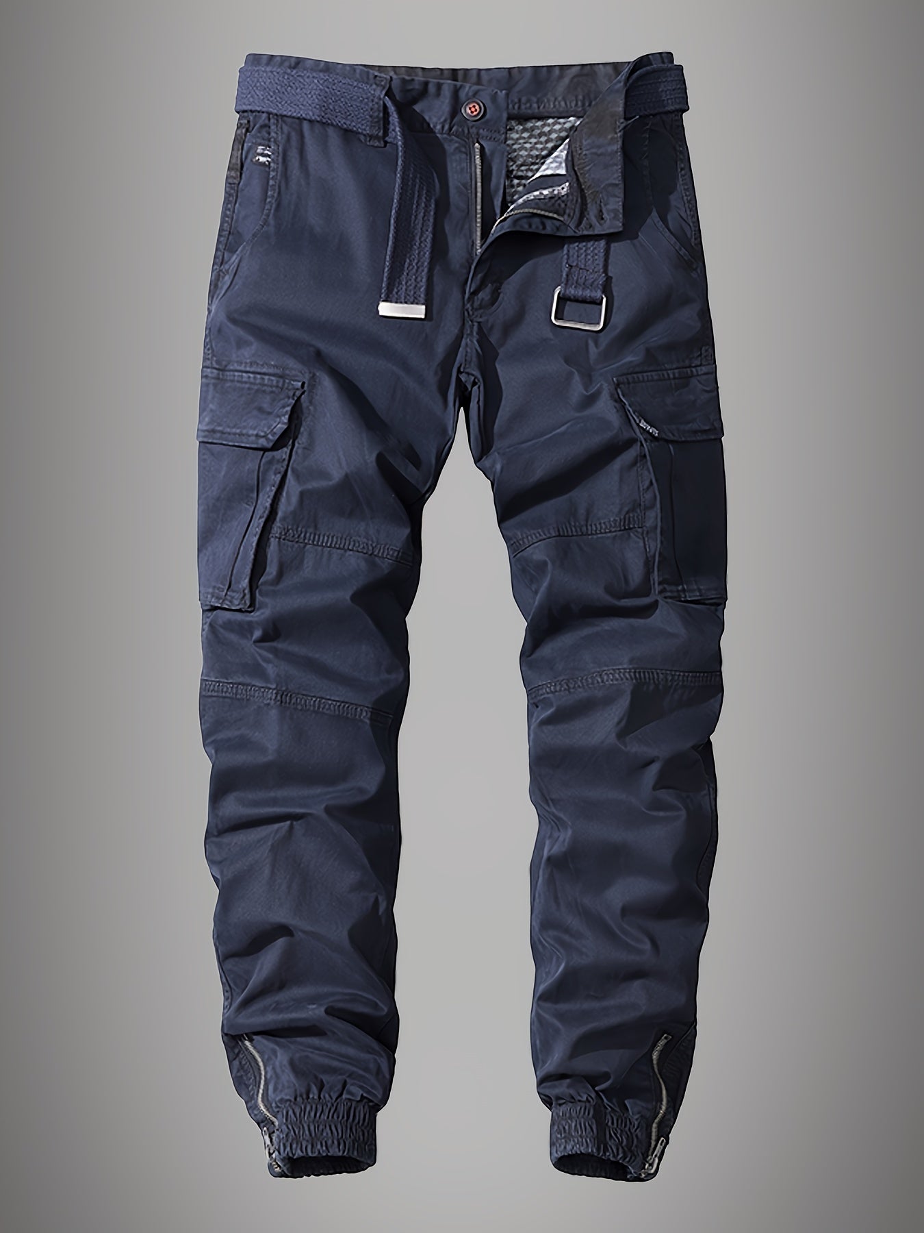Joggers cargo Paweł pour hommes - Pantalon élégant brodé à multiples poches