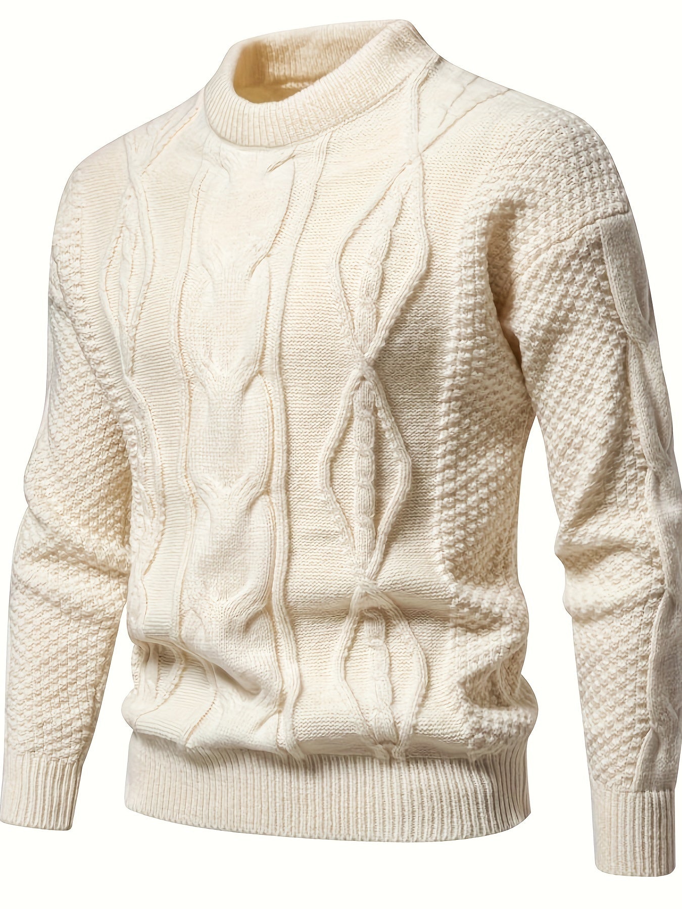 Pull uni pour hommes, pull vintage
