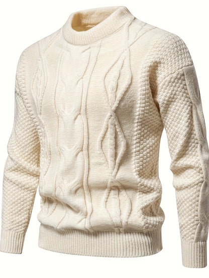 Pull uni pour hommes, pull vintage
