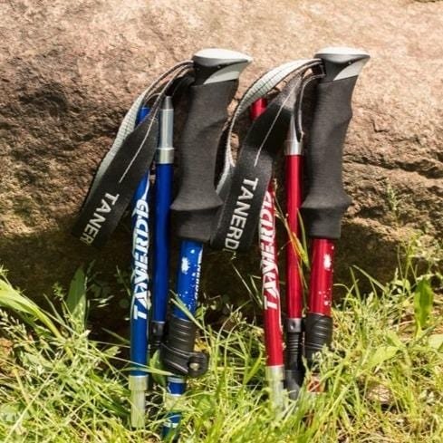 Bâtons de randonnée pliables et réglables pour trekking et randonnée
