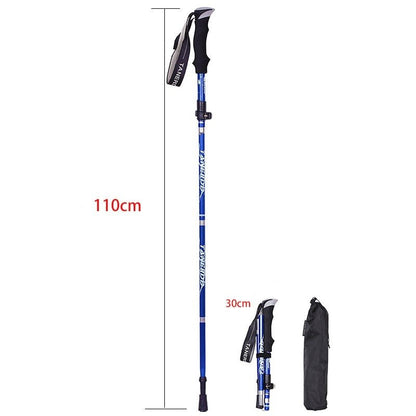 Bâtons de randonnée pliables et réglables pour trekking et randonnée