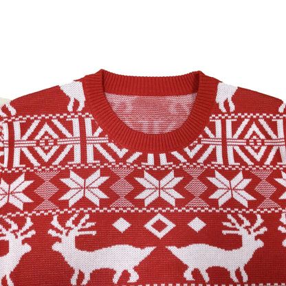 Pull de Noël tricoté pour hommes à col rond - Reese