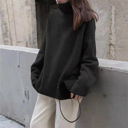 Loose turtleneck sweater