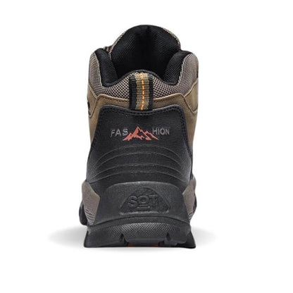 Outdoor leather boots waterproof hiking shoes green