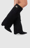 Bottes en daim pour femmes avec détails métalliques