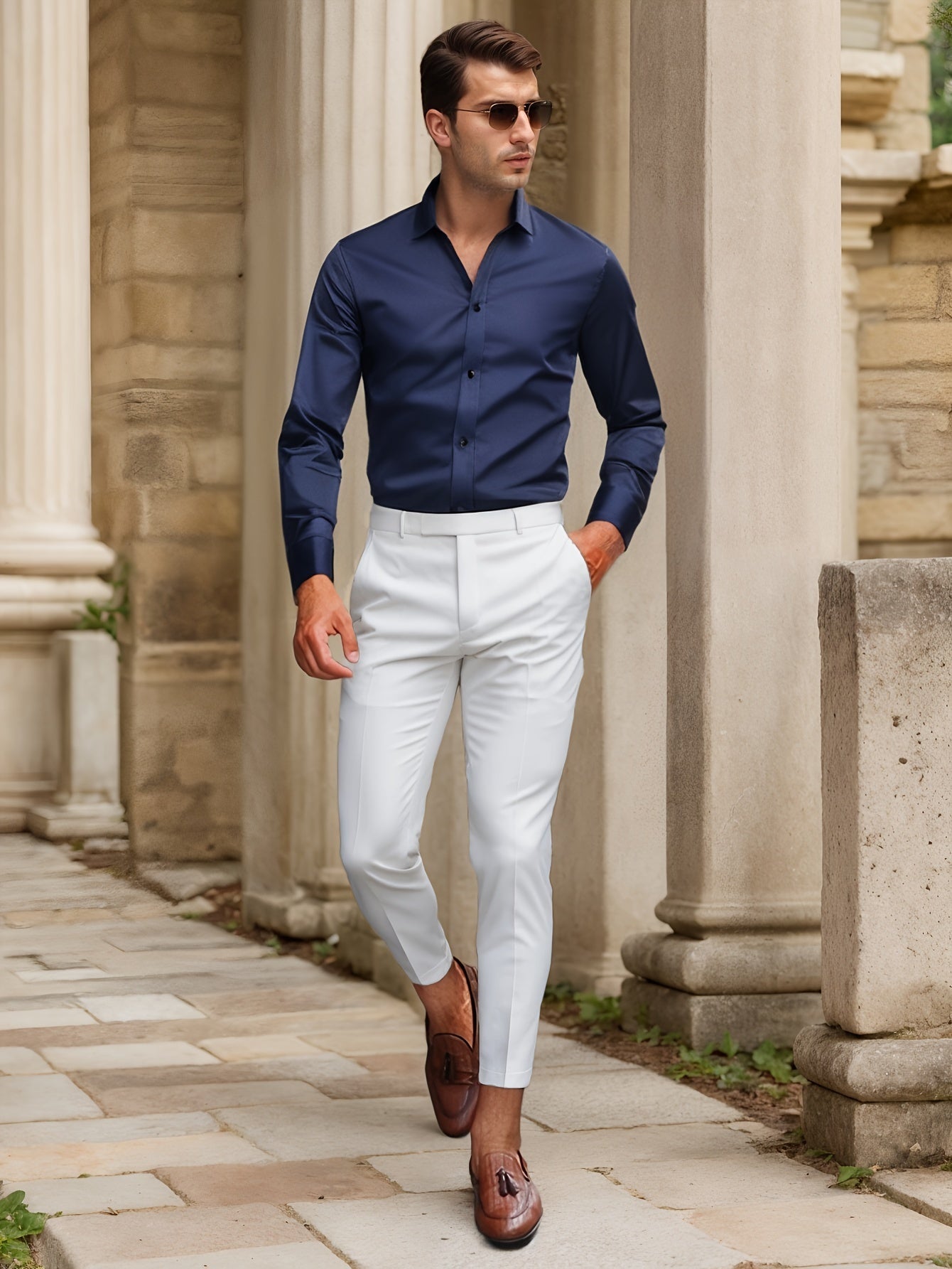 Finn | Chemise SlimFit stretch unie