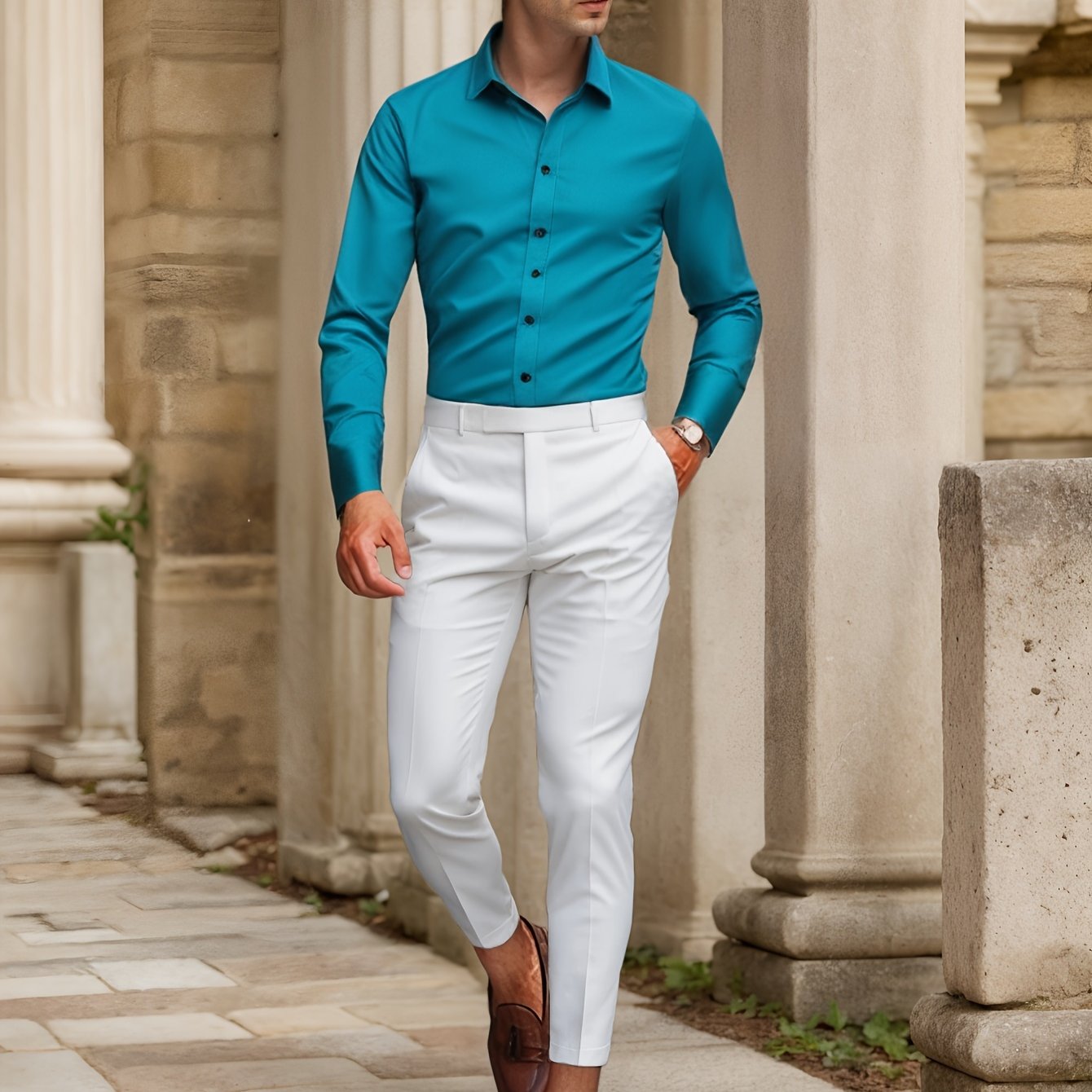 Finn | Chemise SlimFit stretch unie