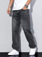 Men's jeans with straight leg regular fit