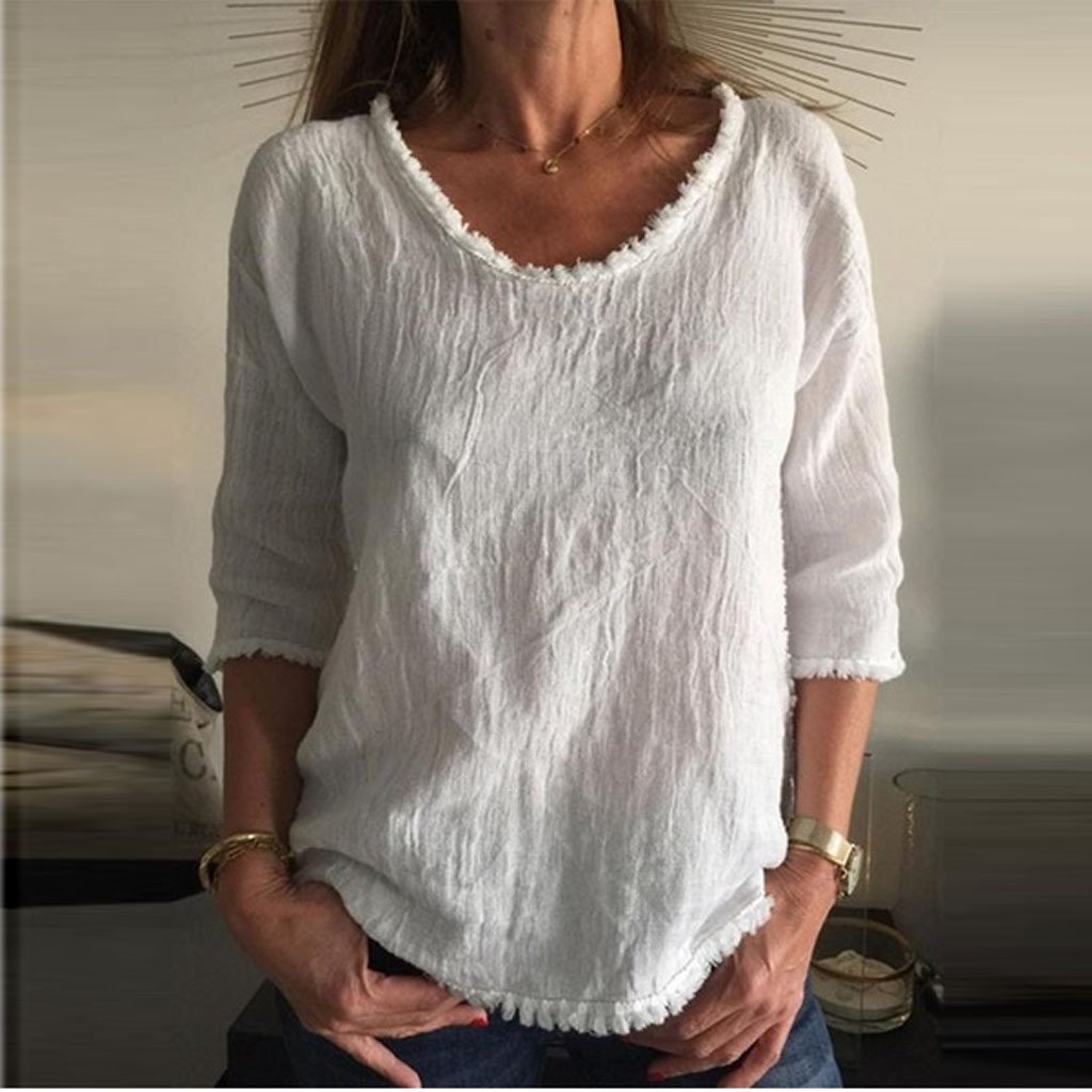 Casual linen T-shirt - Charleigh