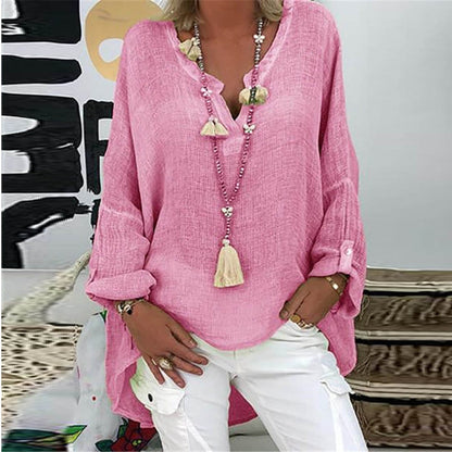 Natalia - Blouse en lin pour femmes - Coupe stylée avec confort optimal