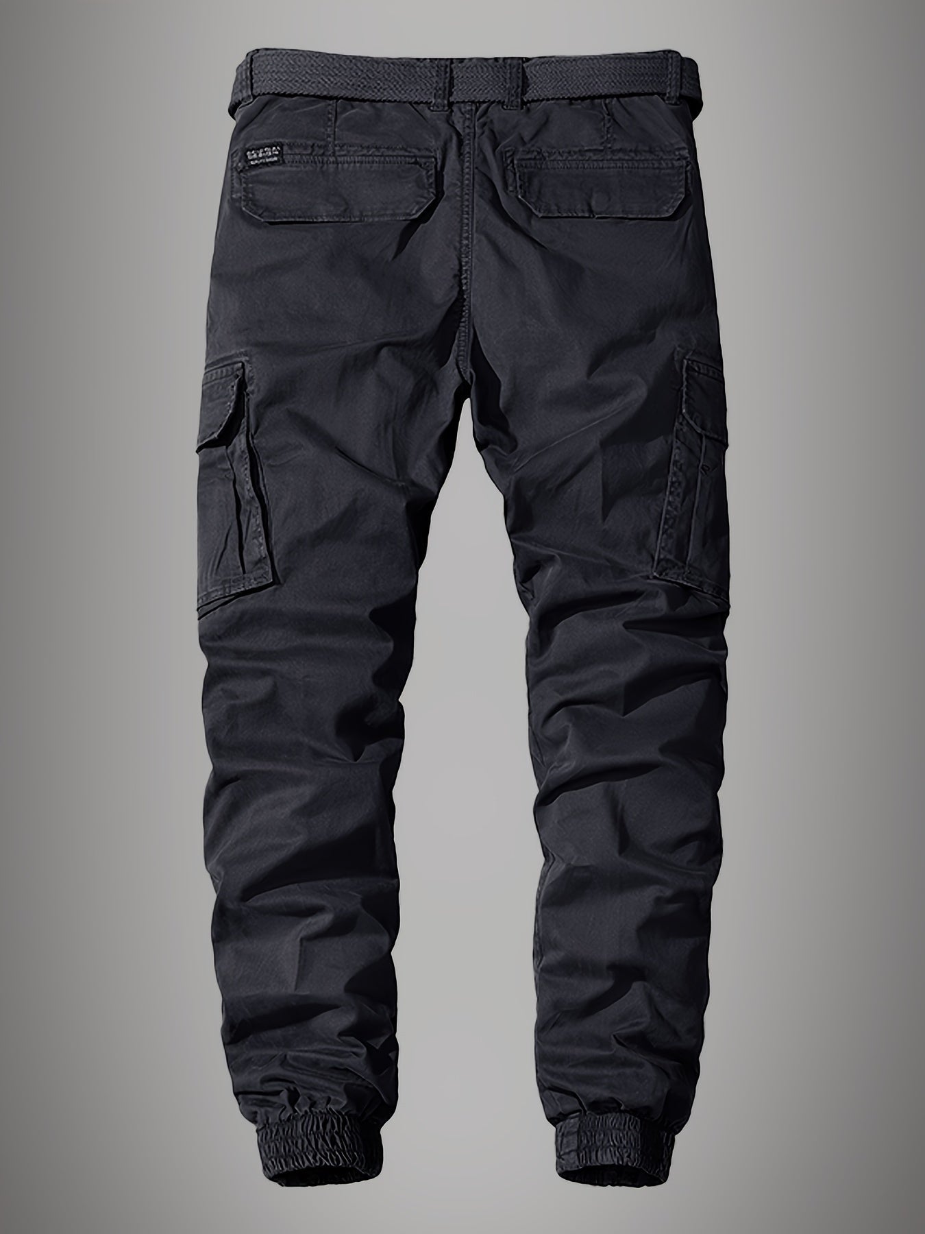 Joggers cargo Paweł pour hommes - Pantalon élégant brodé à multiples poches