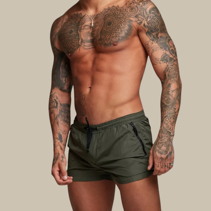 Enzo - Short de bain court avec cordon de serrage