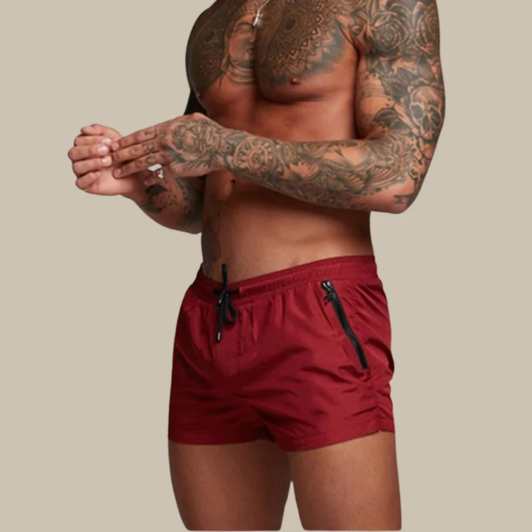 Enzo - Short de bain court avec cordon de serrage