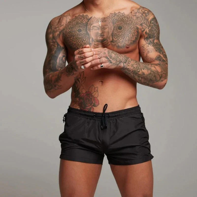 Enzo - Short de bain court avec cordon de serrage